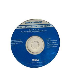 Vintage Dell tools CD dell installed software CD rom